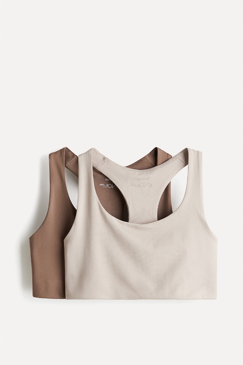 2-Pack Medium Support Sports Bras from H&M