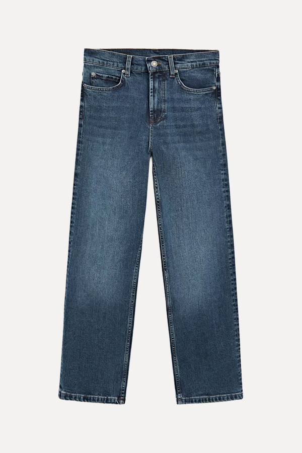 Mid-Rise Straight-Leg Jeans from Massimo Dutti