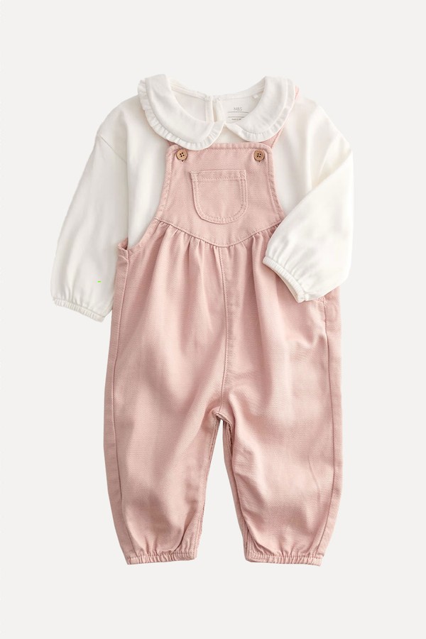 Twill Dungarees Outfit from Marks & Spencer