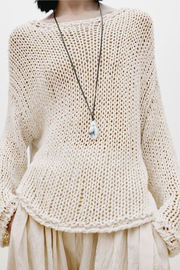 Open-Knit Sweater - Limited Edition from Massimo Dutti