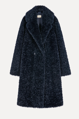 Leighton Textured Faux Fur Coat  from Hush 