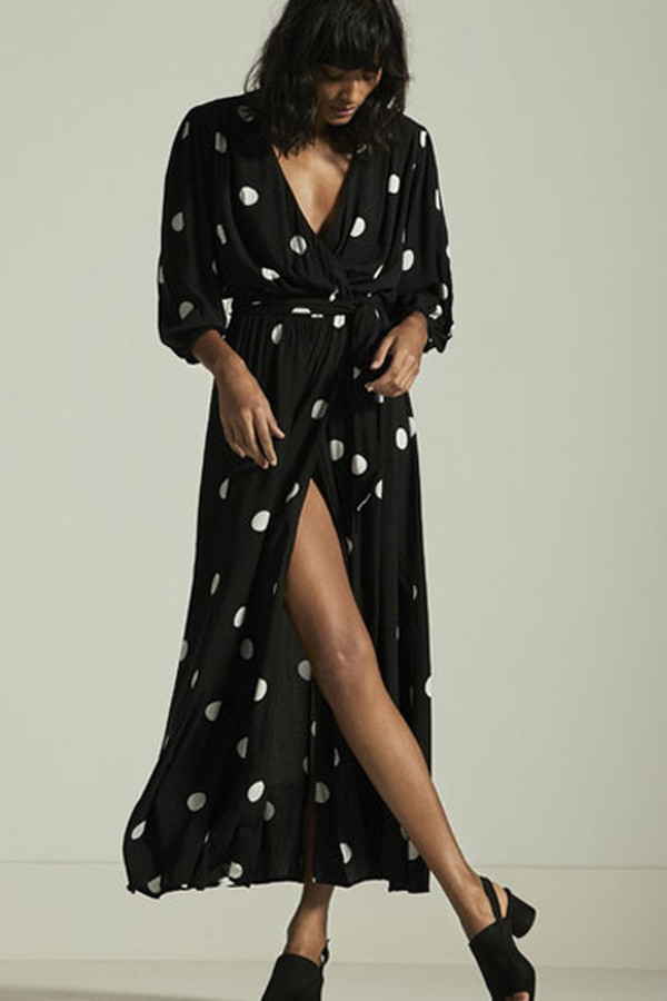 Long Polka Dot Dress from Oysho