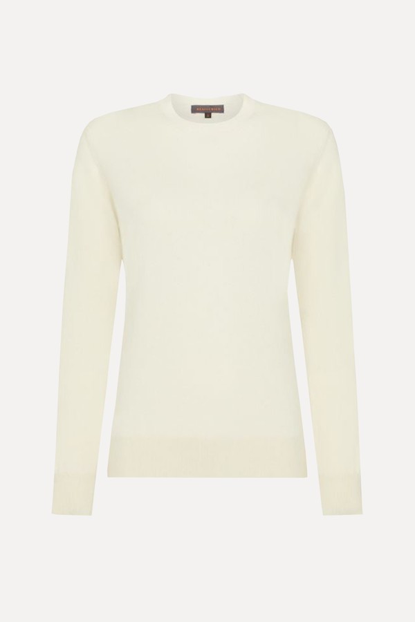 Cashmere Mix Classic Crew-Neck Jumper 