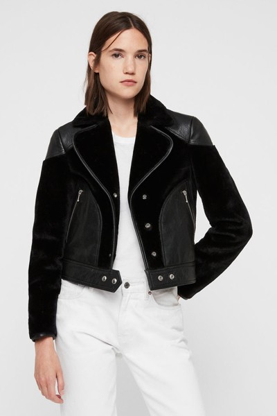 Zola Lux Leather Biker Jacket