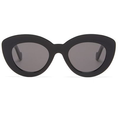 Anagram-Logo Cat-Eye Acetate Sunglasses from Loewe