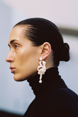 White Lotus Pearl Earrings, £350 | Pearl Octopuss.y 