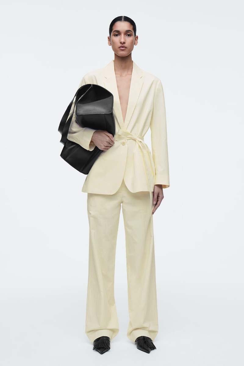 Tie-Waist Cotton Blazer from COS