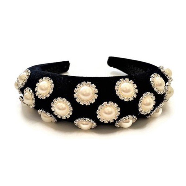 Black Flock Jewelled Headband from DesignByHummingbird