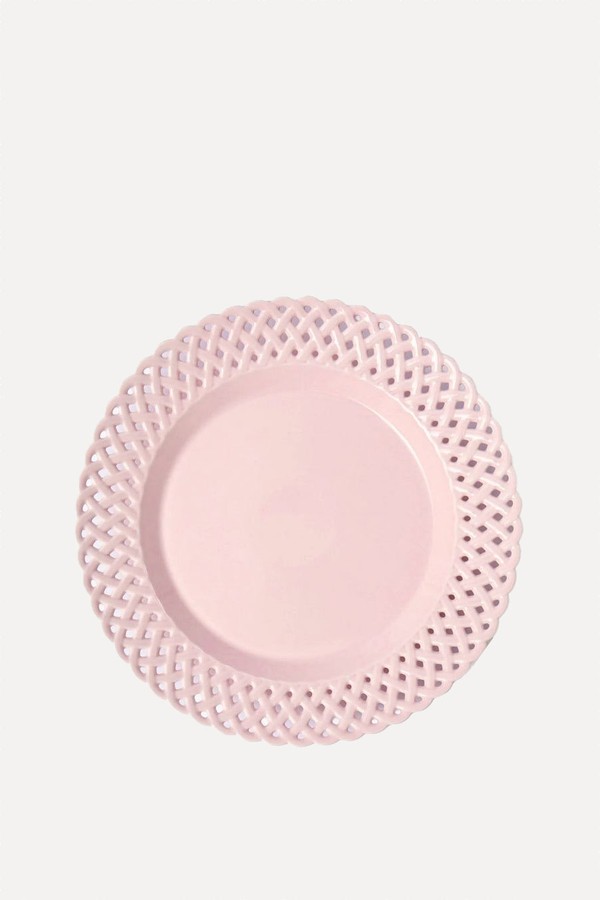 Basketweave Dinner Plate from Mrs. Alice