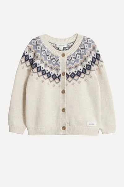 Jacquard Knitted Cardigan from Newbie