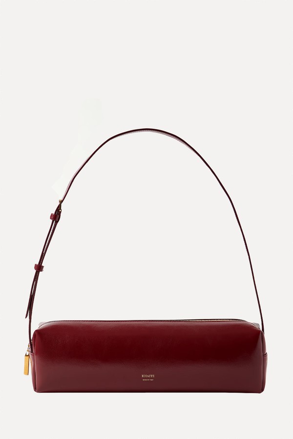 Kye Glossed-Leather Shoulder Bag from Khaite