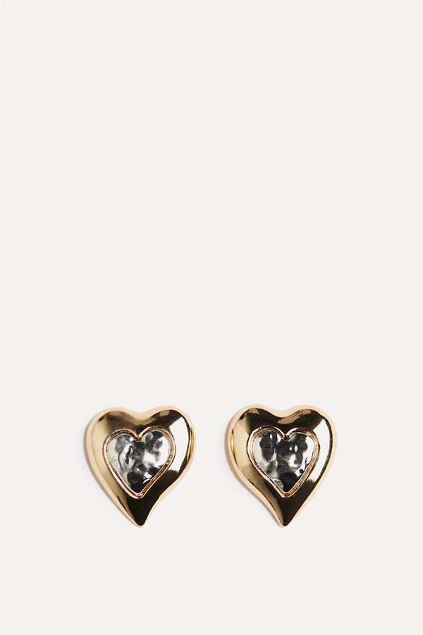 Heart-Shaped Stud Earrings from H&M