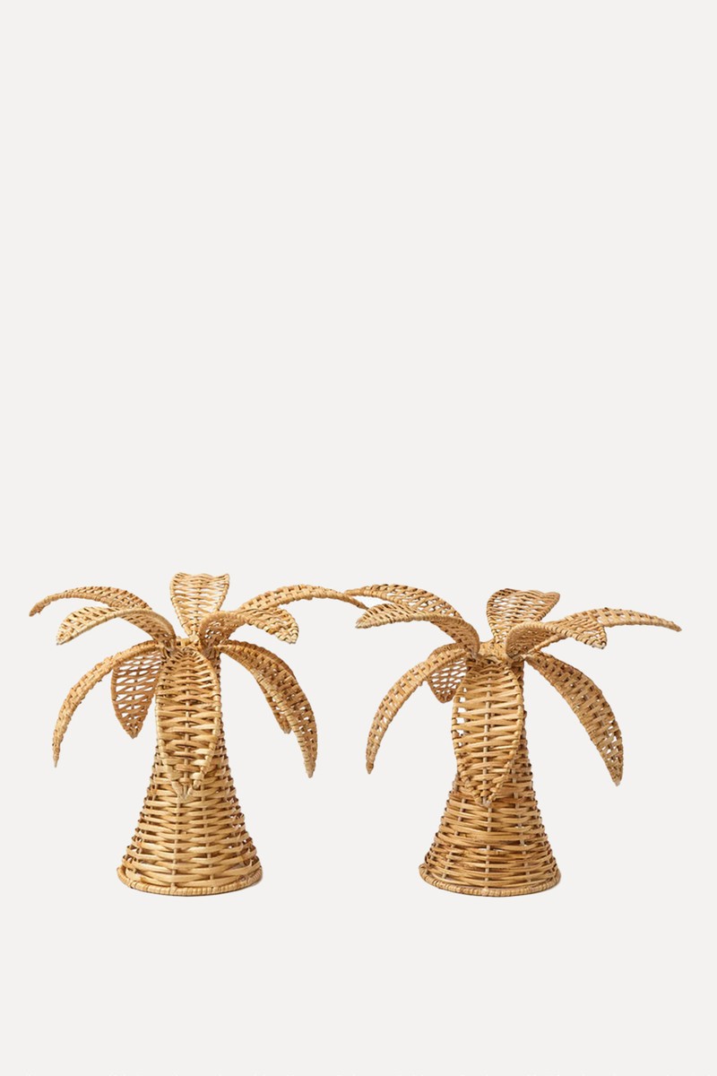 Pair Of Small Rattan Palm Trees from Mrs. Alice