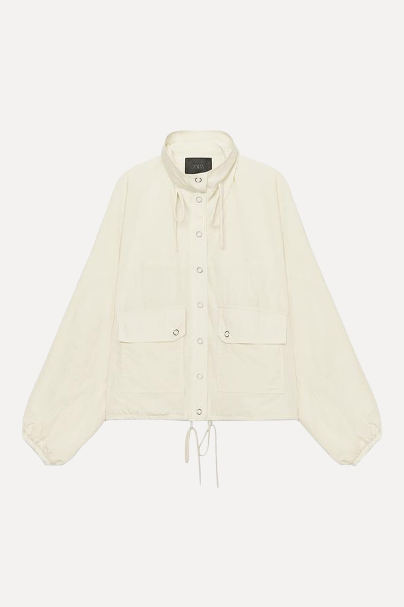 Nylon Jacket With Pockets