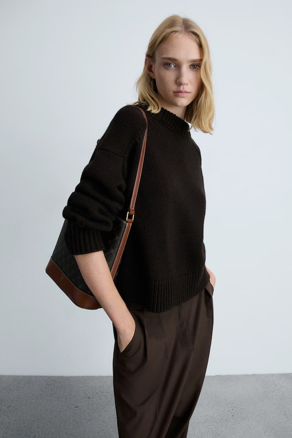  Shopper Bag With Metallic Detail