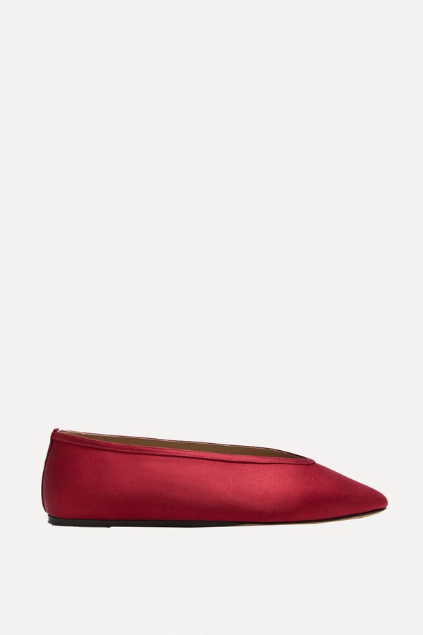 Luna Satin Ballet Flats from LE MONDE BERYL