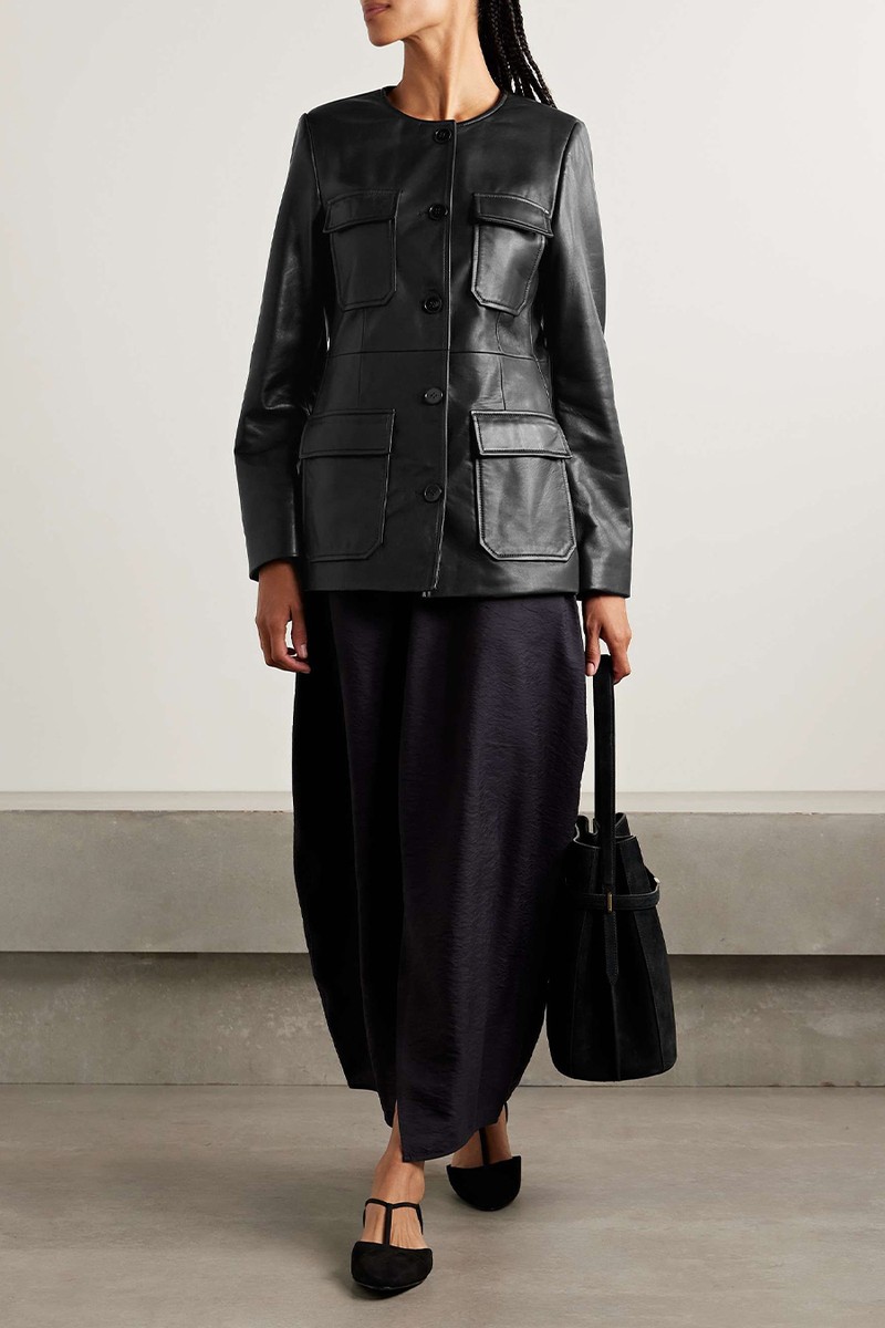 Vernes Leather Jacket from Nour Hammour