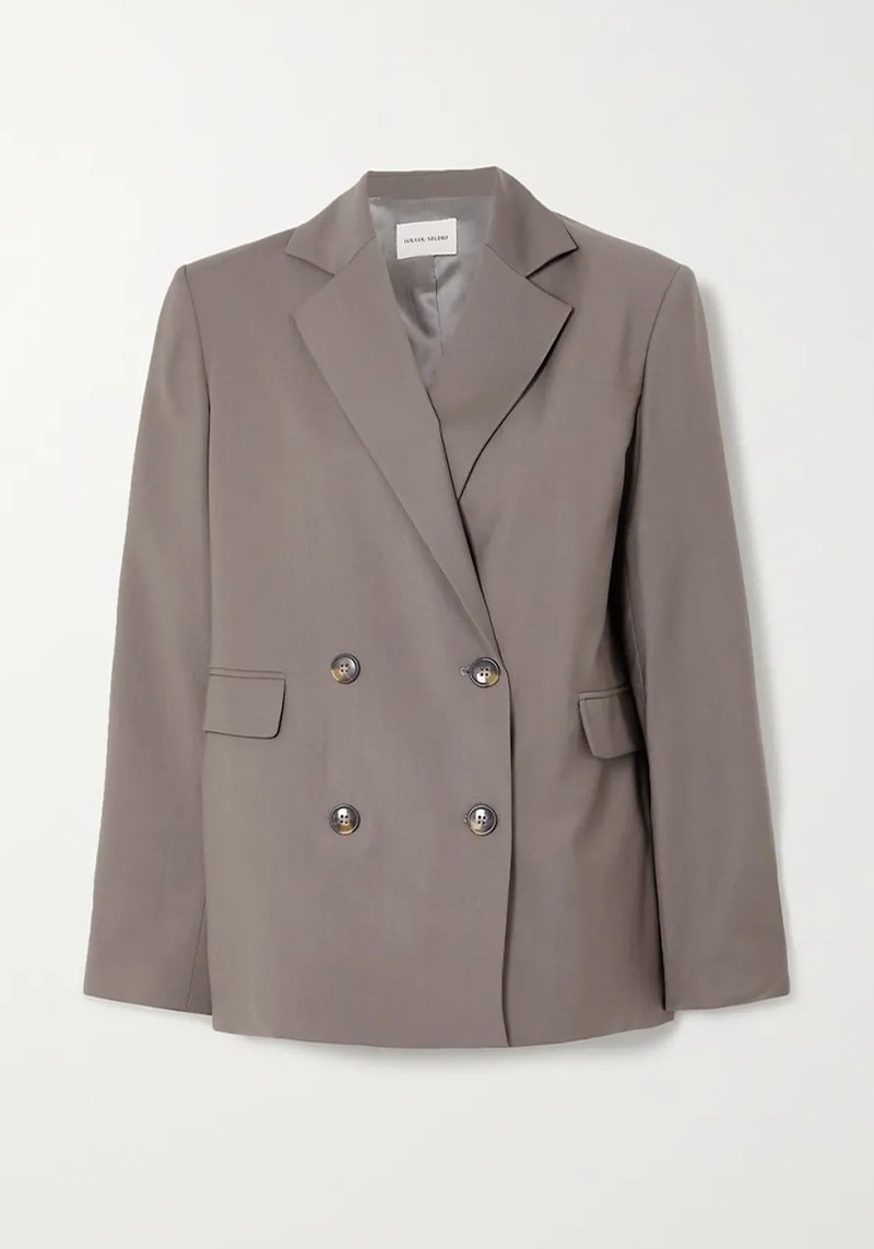 Tatakoto Double-Breasted Wool Blazer from LouLou Studio