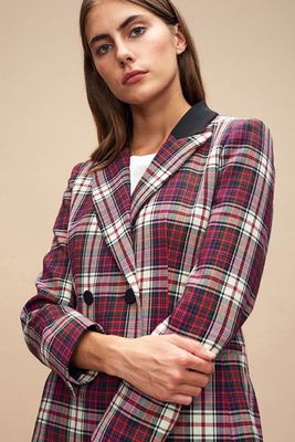 Check Crossover Suit Jacket from Claudie Pierlot