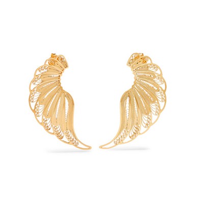 Violetta Gold Vermeil Earrings from Mallarino