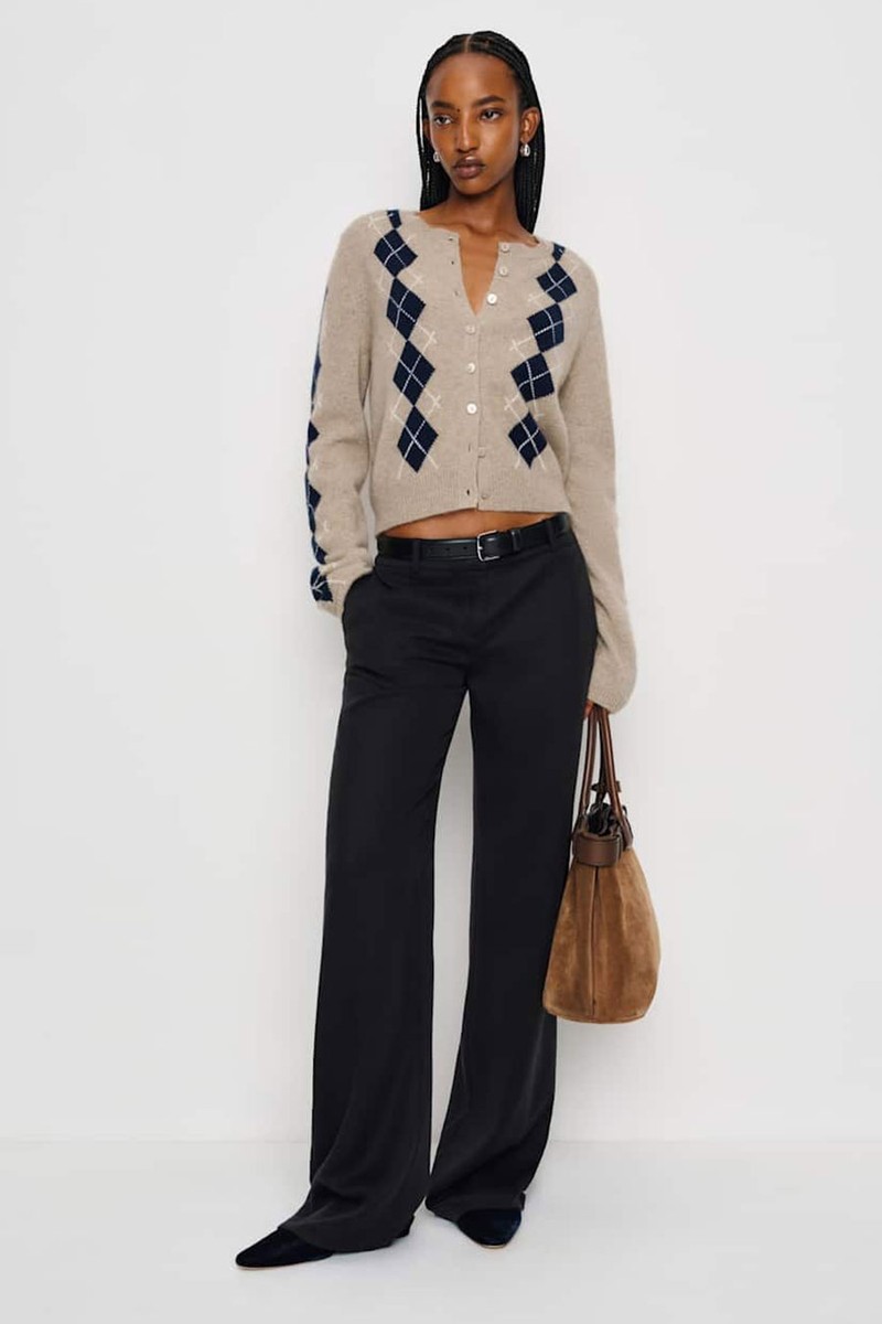 Clara Cashmere Crew Cardigan from Reformation