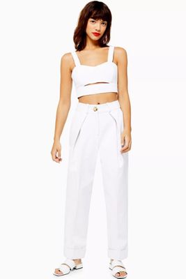 Ivory Ovoid Trousers from Topshop