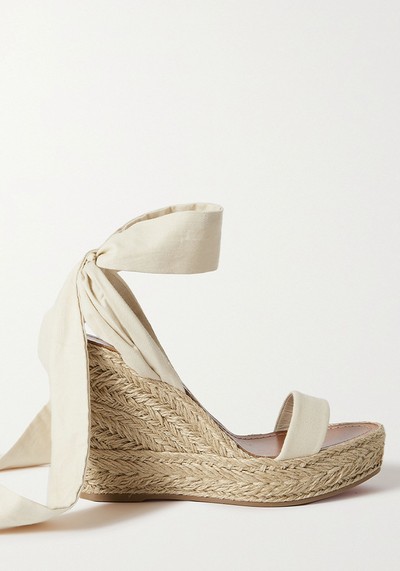 Monica Du Désert Espadrille Wedge Sandals from Christian Louboutin