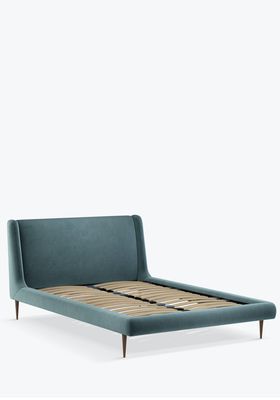 Mid-Century Sweep Upholstered Bed Frame
