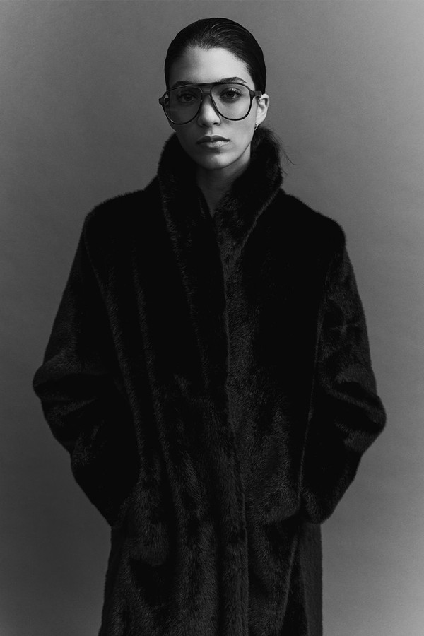 Fluffy Shawl-Collar Coat