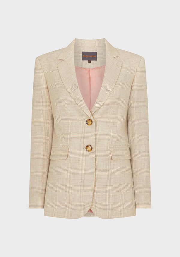 Egerton Linen Blend Check Jacket