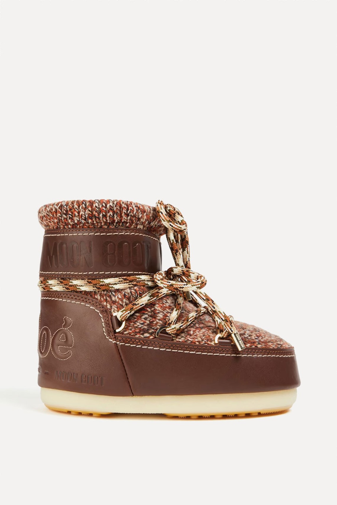 Wool & Leather Snow Boots from Chloé X Moon Boot