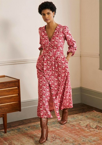 Button Through Maxi Tea Dress from Boden