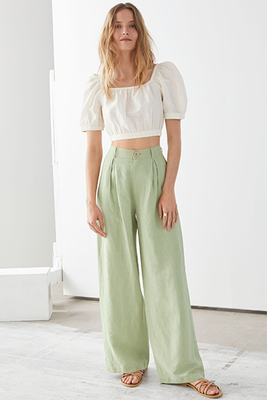 Pleated High-Rise Wide Trousers from & Other Stories