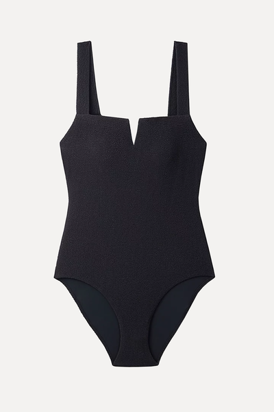 Textured Square Neck Swimsuit from The White Company