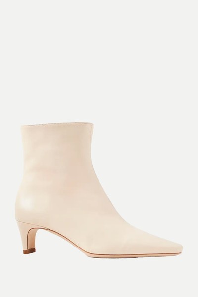 Wally Leather Ankle Boots from STAUD