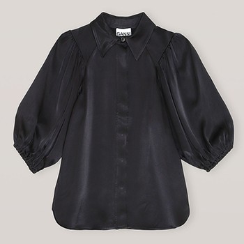 Heavy Satin Shirt from Ganni