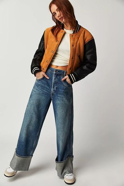 Final Countdown Cuffed Mid-Rise Jeans  from We The Free By Free People