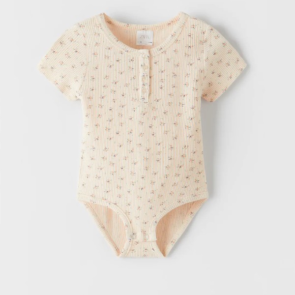 Floral Waffle Bodysuit