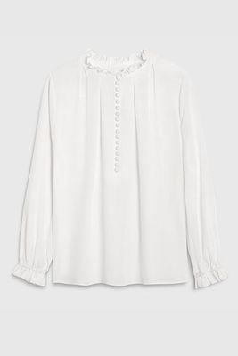 Tierney Blouse Ivory Silk from Fold