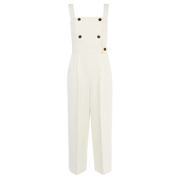 Wide-Leg Tailored Jumpsuit