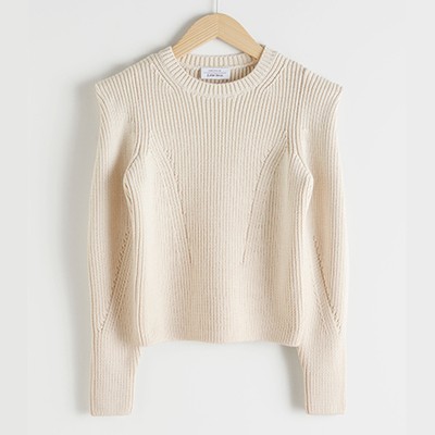 Structured Ribbed Knit Sweater from & Other Stories 