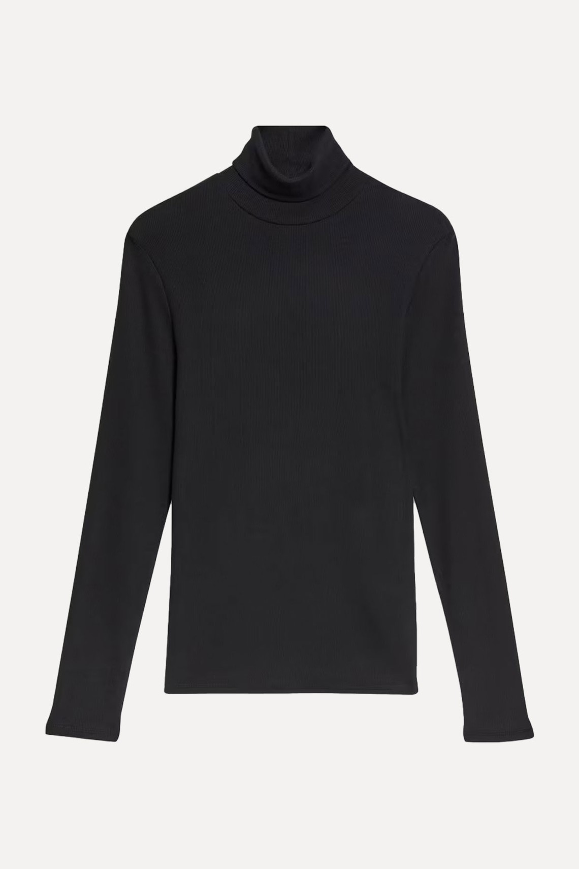 Cotton Rich Ribbed Slim Fit Top from M&S