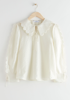 Wide Scallop Blouse from & Other Stories