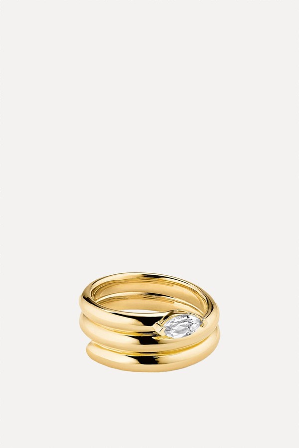 Boa Gemstone Coil Ring from Mejuri