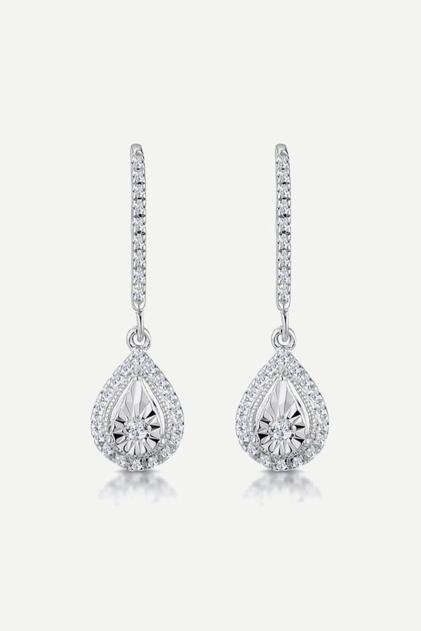 Masami Diamond Pearl Halo Earrings