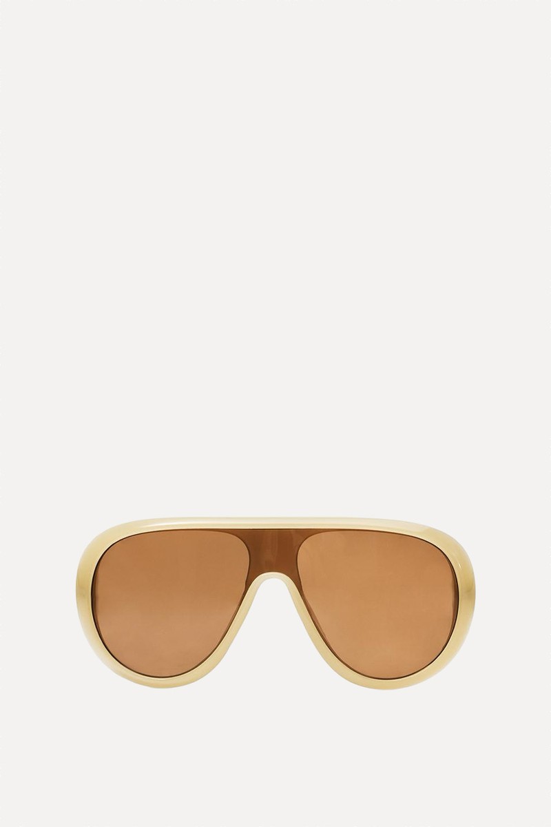Resin Aviator Sunglasses