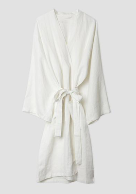 White Linen Robe from Piglet