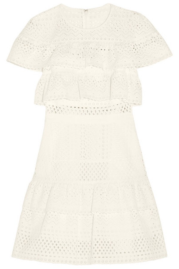 Broderie Anglaise Mini Dress from Self-Portrait