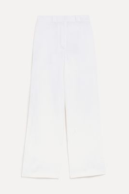 Pure Irish Linen Wide Leg Trousers from M&S