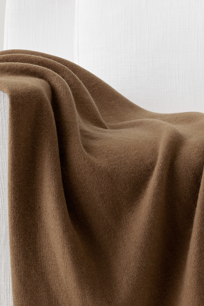 Cashmere Two-Tone Throw from RH